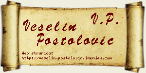 Veselin Postolović vizit kartica